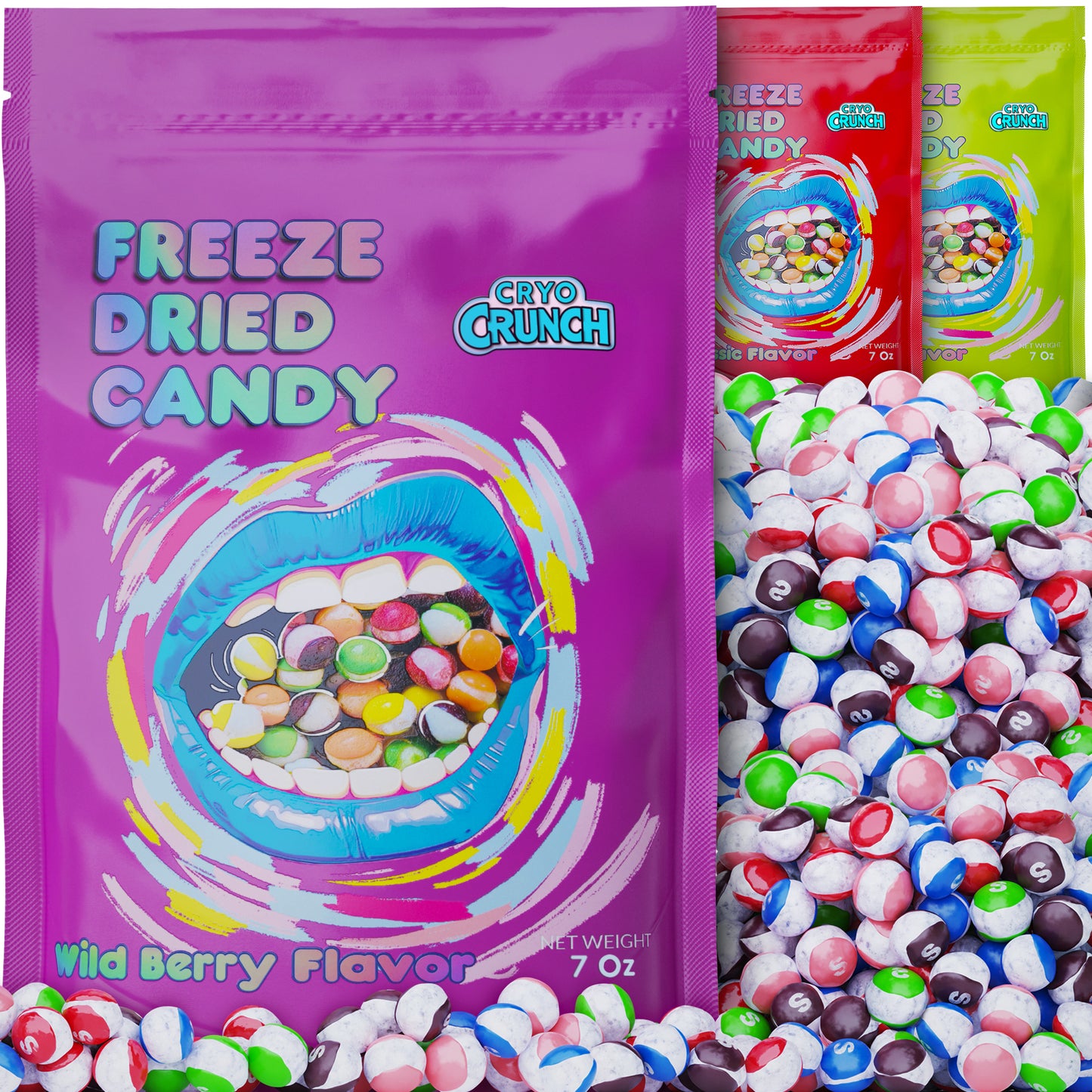 Freeze Dried Skittles Wild Berry